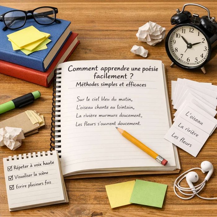 Comment apprendre une poésie facilement ? Méthodes simples et efficaces