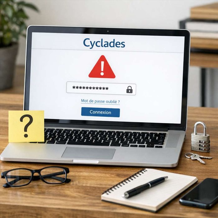 Mot de passe Cyclades oublié : récupérez vite votre compte