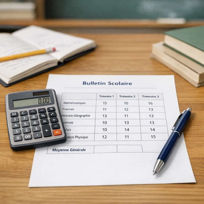Comment calculer sa moyenne de bulletin scolaire ? Méthode simple