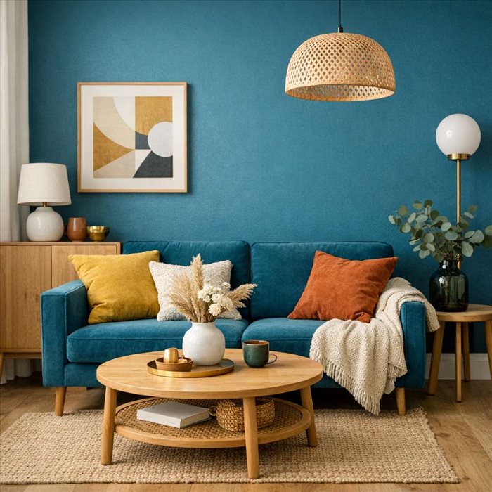Quelles couleurs choisir avec le bleu canard ? Guide déco