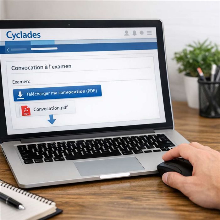Télécharger sa convocation sur Cyclades : guide simple et rapide