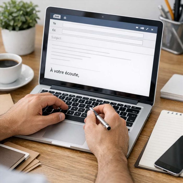Quand écrire je reste à votre écoute ? Guide complet SEO