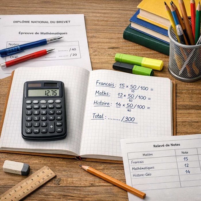 Comment calculer sa moyenne au brevet : méthode simple et barème