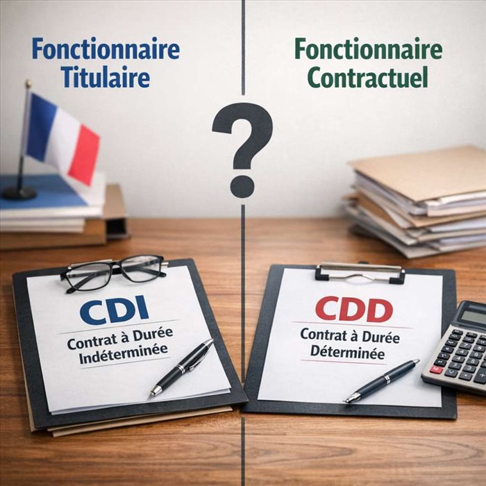 Fonctionnaire titulaire ou contractuel : quelles différences ?
