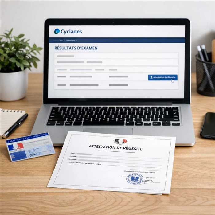 Attestation de réussite sur Cyclades : comment l’obtenir ?