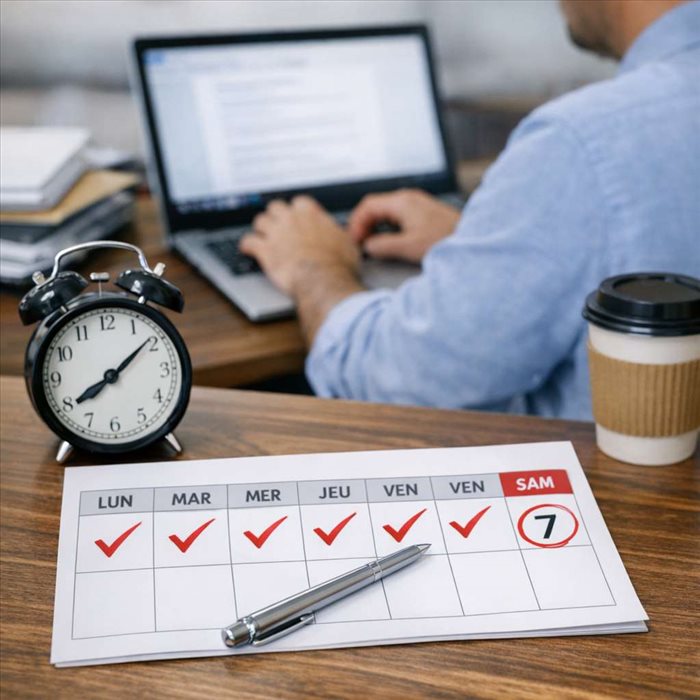 Travailler six jours par semaine : ce que dit la loi