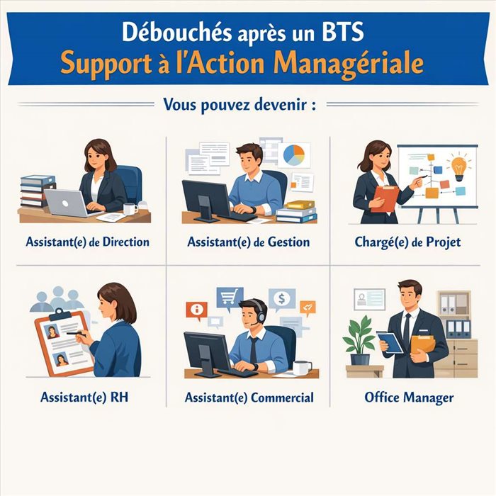 Débouchés BTS SAM : métiers, secteurs et poursuites d'études