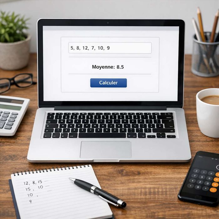 Comment calculer une moyenne en ligne : guide simple et rapide