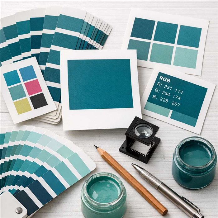 Pantone bleu canard : codes et équivalents pour bien choisir