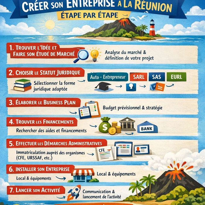 Créer son entreprise à La Réunion : par où commencer ?