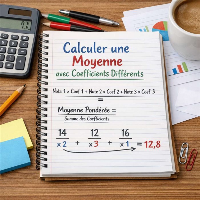 Comment calculer une moyenne avec des coefficients différents ? | Guide simple