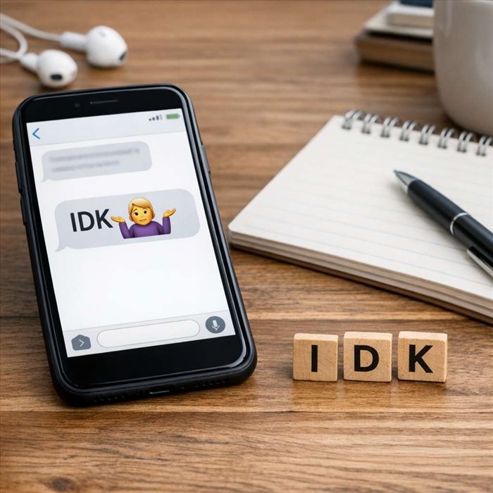 Signification de IDK dans les messages : explication simple